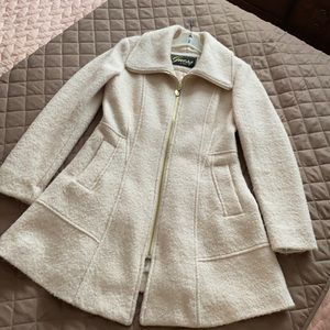 Cream Guess wool coat